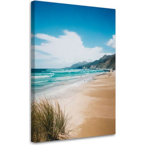 Wandbild für das Wohnzimmer Schlafzimmer Strand Meer Natur Türkis 40x60 cm (1/5)