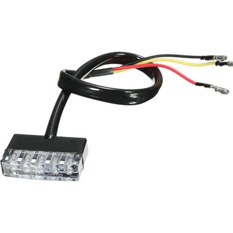 Mini feu arrière de frein rouge 12 V 5 LED pour moto, scooter, quad, vélo (1/5)