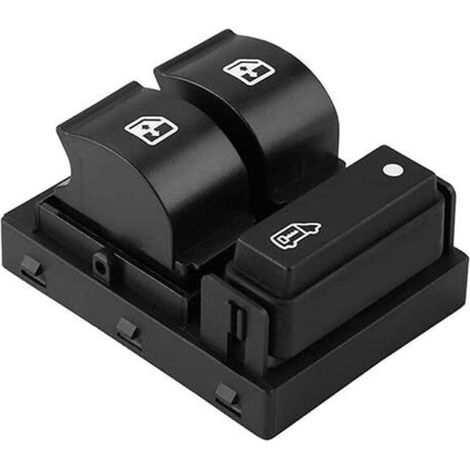 Interrupteur de Lève-Vitre Bouton électrique pour Fenêtre 735421419 Compatible avec Peugeot Boxer pour Fiat pour Citroen Jumper(noir) (1/4)