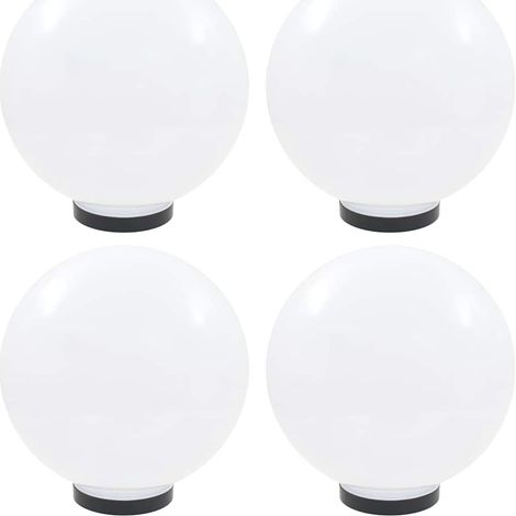 vidaXL LED Bowl Lamps 4 pcs Spherical 30 cm PMMA (2x50656) (1/5)