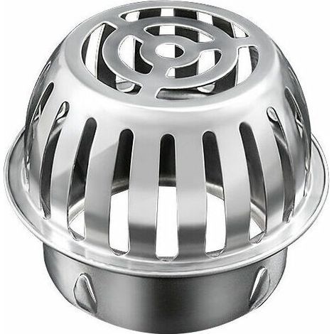 Filtre de Gouttière 125mm Inox, Crapaudine de Gouttière, Protection des Tuyaux contre les Feuilles, le Blocage (1/5)
