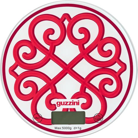 Bilancia in vetro da cucina Harmonia colore rosso