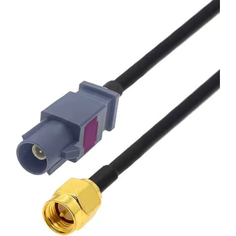 Cable tipo pigtail fakra con conector G / conector SMA RG174 de 3 m