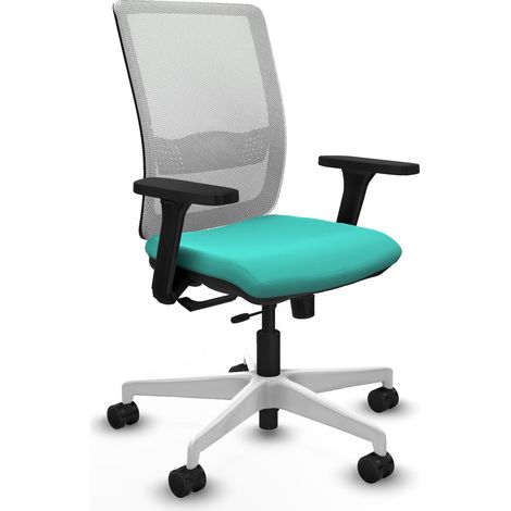 Chaise de bureau piqueras y crespo Haches turquoise mousse injectée (1/2)