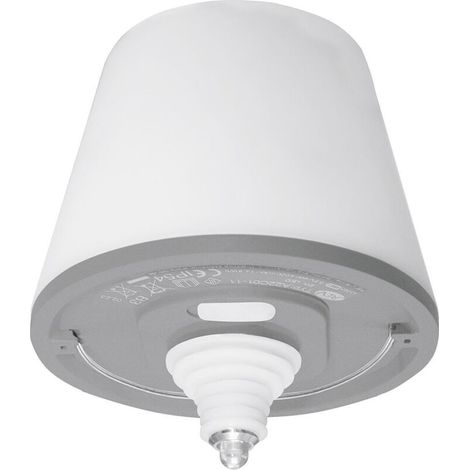 Lampe bouteille LED ACKERMAN blanc chaud & batterie RGB