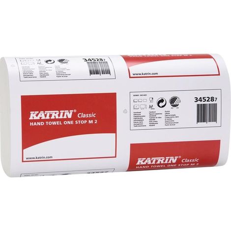 Serviette Katrin Classic One-Stop M2 2 couche blanc L200xl255env. mm adapté à 9000 469 070 ELOS