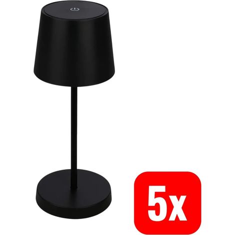 [GEBRAUCHT] B-Ware Briloner Tischlampe Leuchte Led Boja Kabellos Dimmbar Spritzwasserschutz 5 Stück