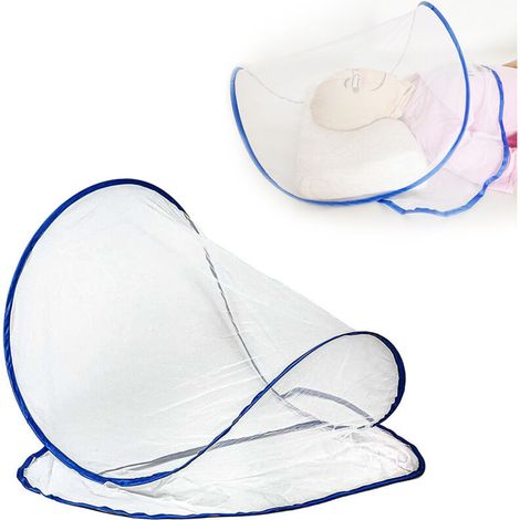 Moustiquaire de tête pliable et légère pour camping, voyage et patio