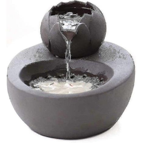 Fontaine à eau pour chat, silencieuse, en céramique noire. (1/2)