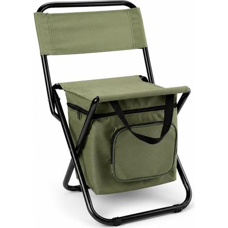 Chaise de camping pliable avec sac de rangement, chaise de pêche, chaise pliante en tissu Oxford, chaise de pêche, chaise de jardin, chaise de relaxation, sac de rangement, motif camouflage (1/5)