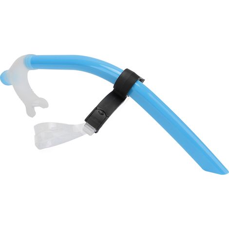 Tuba de natation en silicone à faible résistance avec support de tête réglable pour la plongée en apnée, bleu ciel