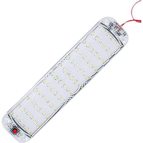Barre lumineuse intérieure LED générique 72 LED, plafonnier pour voiture ou remorque (1/5)