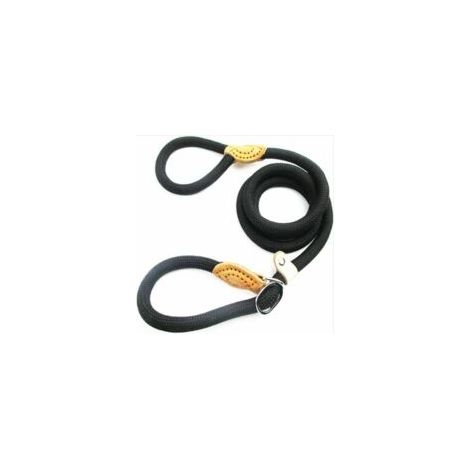 Laisse pour chien en nylon de 1,5 m, laisse pour chien en corde noire, laisse pour animaux de compagnie - Crezuo