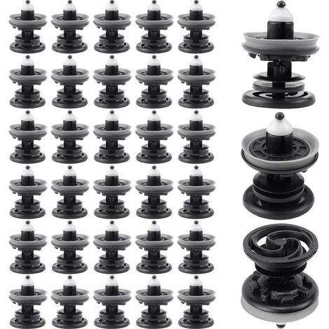 30 Pièces Clips de 7l6868243 Fixation Voiture Plastique pour Garniture Agrafe Panneau de Porte Intérieure Compatibles avec VW Golf 5 6 7 T4 T5 Passat Polo Skoda Caddy Audi A4 A5 A6 (1/5)