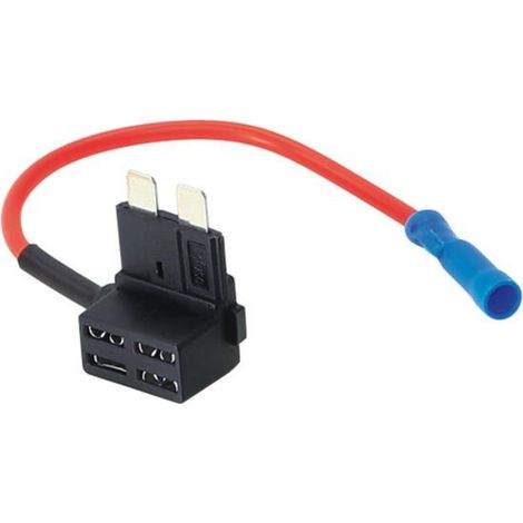 1 Porte fusible ATC avec securite Max 10A Cable 14cm rouge