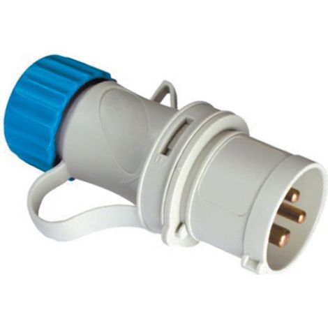 Fme art 75.100 spina volante mobile 16A a 2 posti + T 220V IP44 CE blu (1/2)
