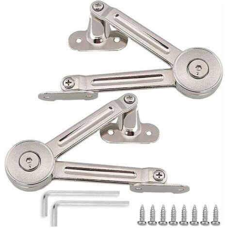 FENOPLASTICARéglable Ascenseur Support Charnière Charnière,Meuble Armoire Meuble Porte, Ascenseur Support Charnière Charnière Porte Placard, Meubles Placard Couvercle 2PCS (1/4)