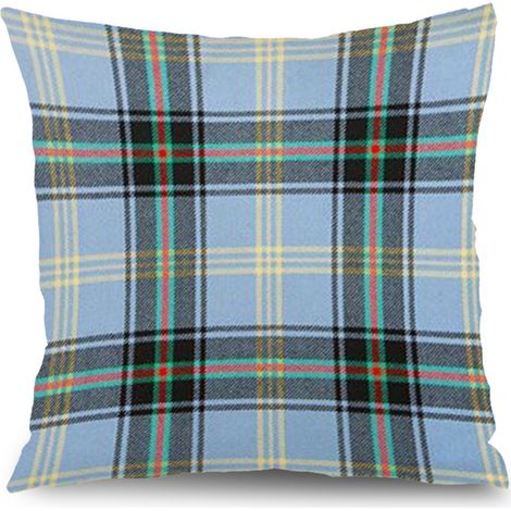 Housse de coussin carreaux été, décoration salon maison,45×45cm (1/5)