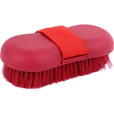 Brosse pour chevaux à poils doux, manche antidérapant, brosse de toilettage efficace pour un massage et un nettoyage en profondeur. (1/5)