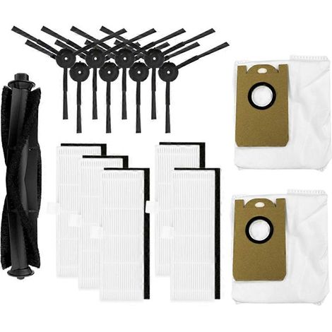 Pour Proscenic M7 Pro/Kyvol Cybovac S31/HONITURE Q6/Uoni V980 Plus Robot Pièces détachées pour aspirateur Brosse principale et latérale Serpillière (1/5)