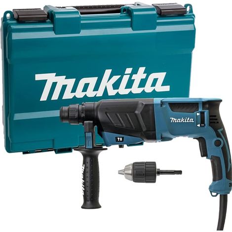 Trapano a scalpello MAKITA SDS-Plus 800 W 26 mm Makita HR2630X7 + Mandrino auto in valigetta