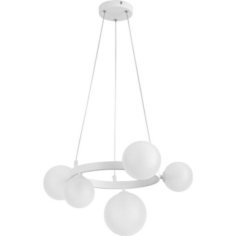 FABRILAMP Lampara de techo colgante Lozolla 5xg9 Blanca 52d