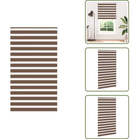 vidaXL Store zèbre marron 120x200cm largeur du tissu 115,9cm polyester (1/5)