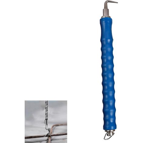 Torsadeuse fil de fer avec retour automatique 300mm,bleu,Tordeur de fil universel avec broche en acier carbone - Lieur fil fer d'armature (1/5)