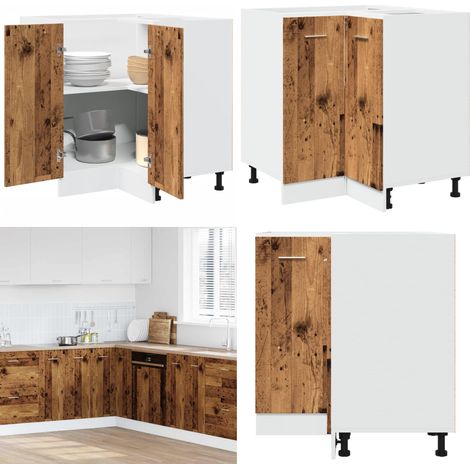 vidaXL Küchenschrank Altholz-Optik 75,5x75,5x81,5 cm Holzwerkstoff (1/5)