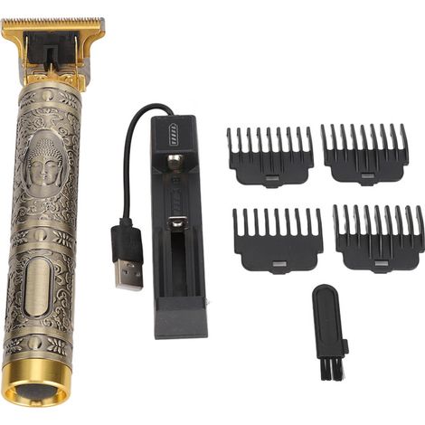 Wiederaufladbarer elektrischer Haarschneider, komfortabler Griff, lange Akkulaufzeit, 600 mAh Akku, ideal für Friseursalons.