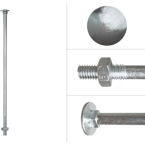 Schlossschrauben Verzinkt M10 x 300 mm - 25 Stück