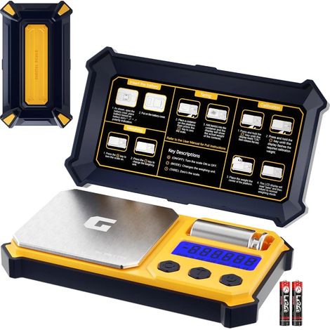 Balance de poche numérique (300 g 0,01 g), précision 300 g x 0,01 g, petite balance numérique portable de haute précision, idéale pour les bijoux, les diamants et les poudres. (1/5)