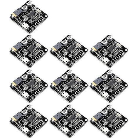 Placa receptora de audio Bluetooth VHM-314, placa decodificadora Bluetooth 5.0 MP3 sin pérdidas, módulo de música estéreo inalámbrico, 10 unidades. (1/5)