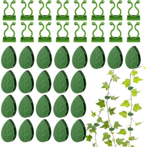 60-teiliges Set Kletterpflanzenclips, Wandmontierte Pflanzenstützclips (1/4)