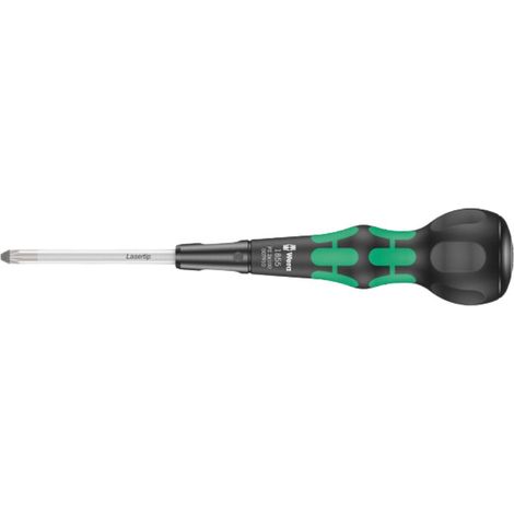 Wera 1855 PZ Destornillador Pozidriv PZ2 x 100 mm Kraftform Ball-Grip