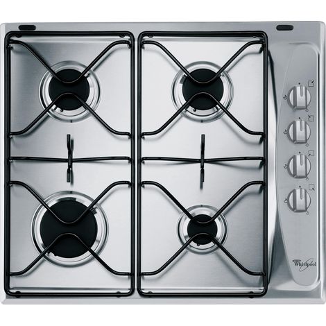 Whirlpool AKM 268/IX hobs Acero inoxidable Integrado Encimera de gas 4 zona(s)