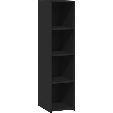 Maison Exclusive - Credenza Nera 30x41x124 cm in Legno Multistrato
