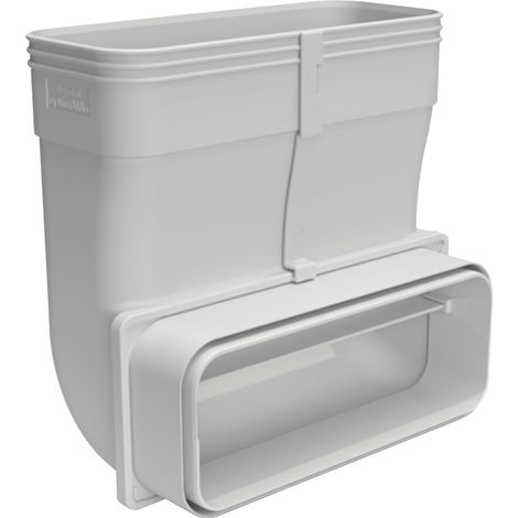 OPTIMAIRO Sockel Umlenkung 222 x 89 Kunststoff weiß (1/3)