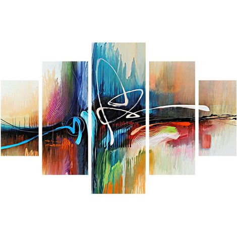 Decoración de pared de MDF Painting Multicolor (1/4)