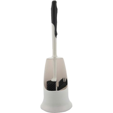 Brosse et support pour WC, ensemble de nettoyage pour cuvette, brosse de nettoyage sous rebord et rangement pour salle de bain JP (1/5)