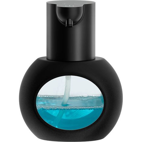 Distributeur de savon électrique - Noir -420Millilitres - Gel hydroalcoolique moussant pour les mains - Fixation murale (1/5)