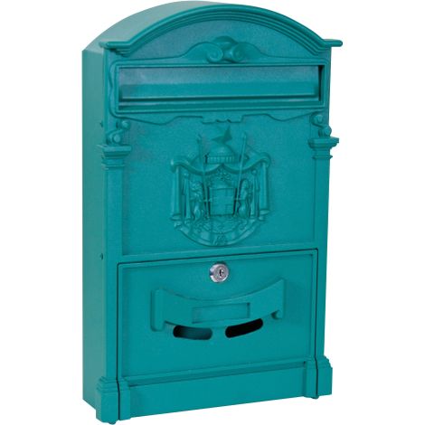Poteau de direction mod boA te aux lettres dans une boA te aux lettres en aluminium vert
