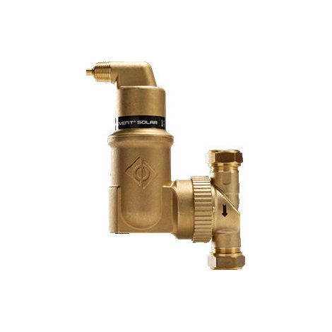 SpiroVent Luftabscheider Solar Universal AutoClose, 1 IG, 10 bar, 180 Grad - 7738345493 von Buderus