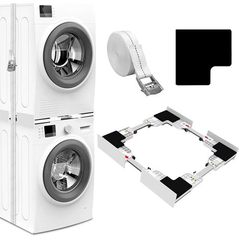 Kit Sovrapposizione Lavatrice E Asciugatrice Con Cinghia Di Fissaggio