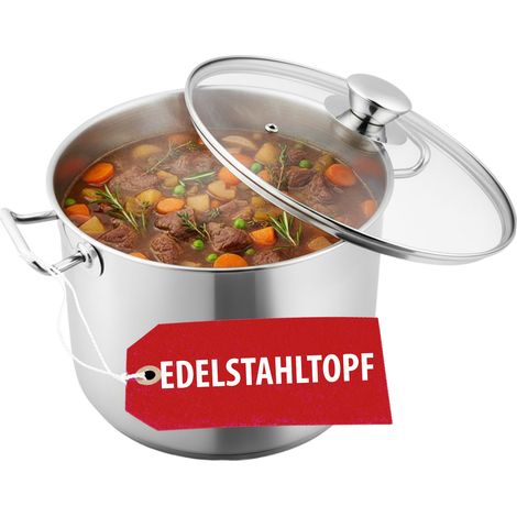 Topf MagicHome Chloe, 30 cm, 15 Lit., mit Glasdeckel, Edelstahl (1/5)
