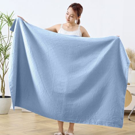Couette Fraicheur - 100 x 90 cm - Coton - Pour Lit Simple ou Canapé - Usage Estival, Voyage, Voiture, Bureau - 1 Pièce (1/5)