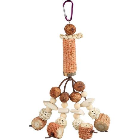 Corn cob chew toys for parrots, cuttlebone, boredom relief, chew toy for parrots, cockatiels, parakeets, rattan ball model (1/5)