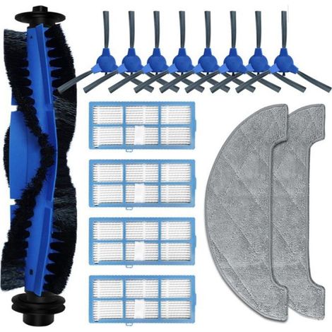 Rechange pour Proscenic 850T Robot Aspirateur PièCes Brosse LatéRale Vadrouille Tissu Hepa Filtre Chiffons Brosse Principale (1/4)