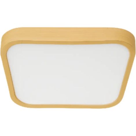 Plafón Led 36w Cct Cuadrado Madera Silver Hydra 490520