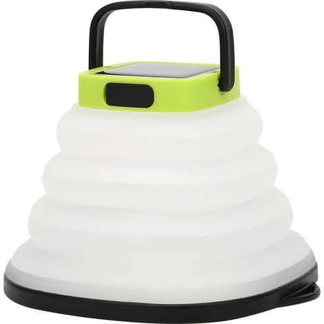 Veilleuse LED d'intérieur, lampe LED de camping flexible IP65 à énergie solaire, cadre noir, 3 niveaux de luminosité, idéale pour le camping en extérieur